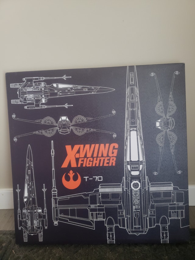 star wars x-wing canvas