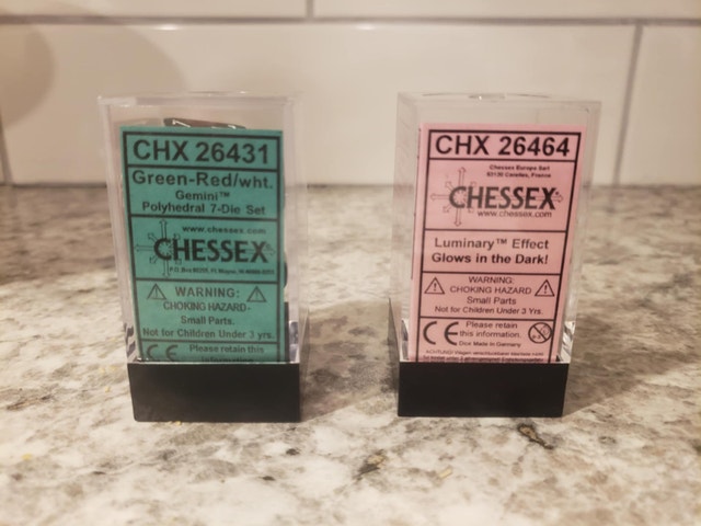 2 dice set Chessex Gemini