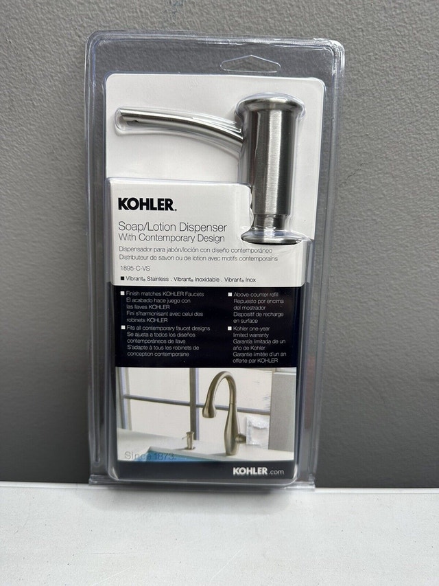 KOHLER 1895-C-VS Soap or Lotion Dispenser , Stainless