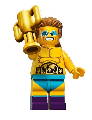 LEGO Series 15 - Wrestling Champion Minifigure Wrestler