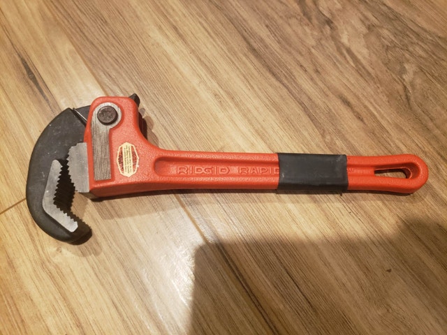 Ridgid RapidGrip heavy duty 12 inch Pipe Wrench