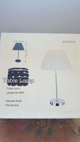 table bedroom lamp white brand new