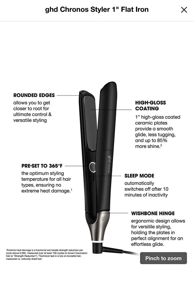 GHD Chronos Hair Straightener