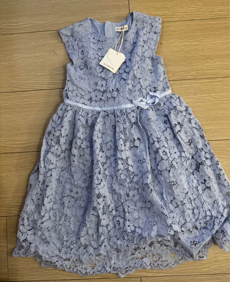 ALLOVIN Girls Sleeveless Lace Dress 8-9y - photo 2