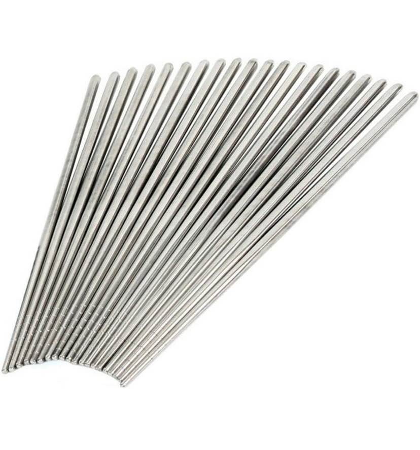 Kitchen Art Korean Chopsticks Stainless Steel 10 Pairs 6 sets - photo 3