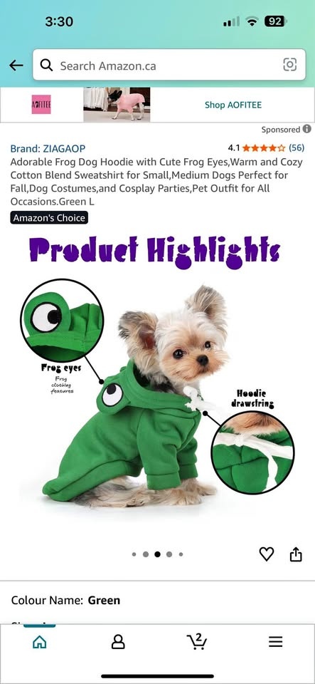 Cute dog hoodie