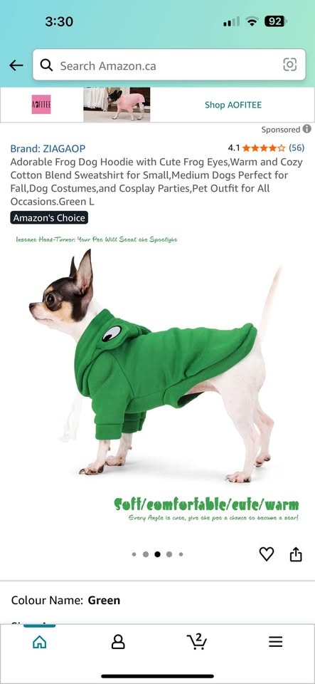 Cute dog hoodie - photo 2