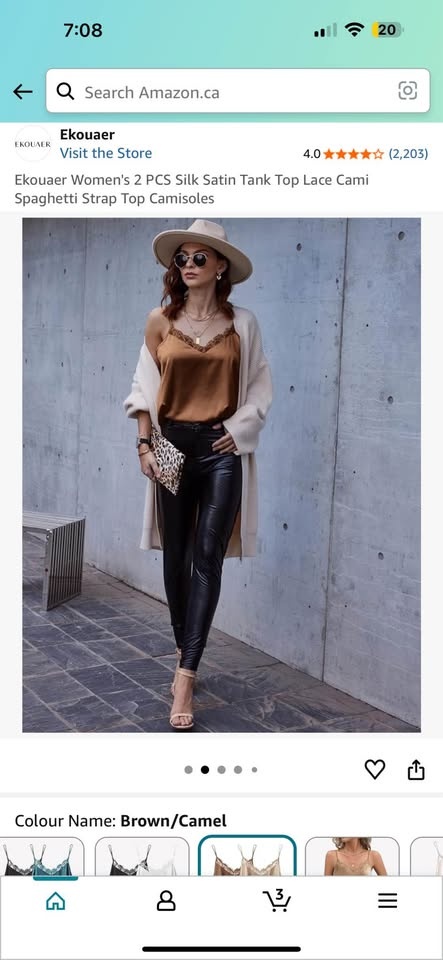 Silk satin top - size L - photo 4