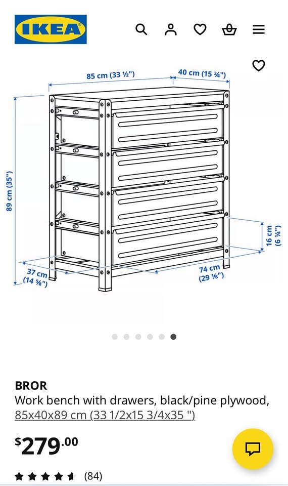 Bror IKEA w/ drawers - photo 4