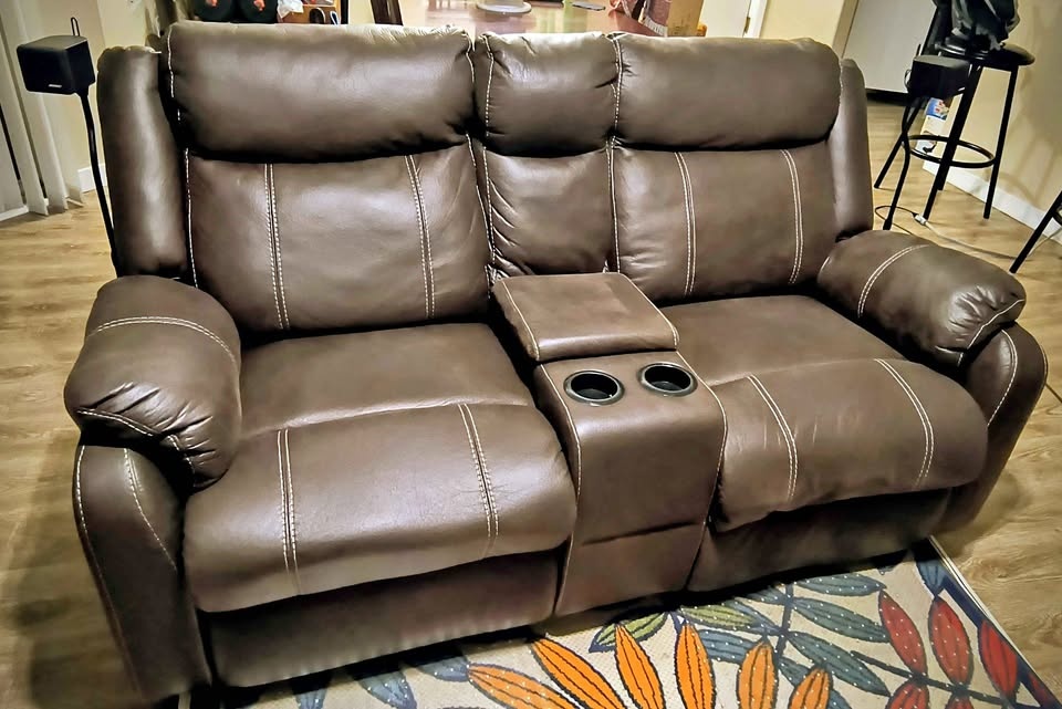 Reclining Brown Loveseat