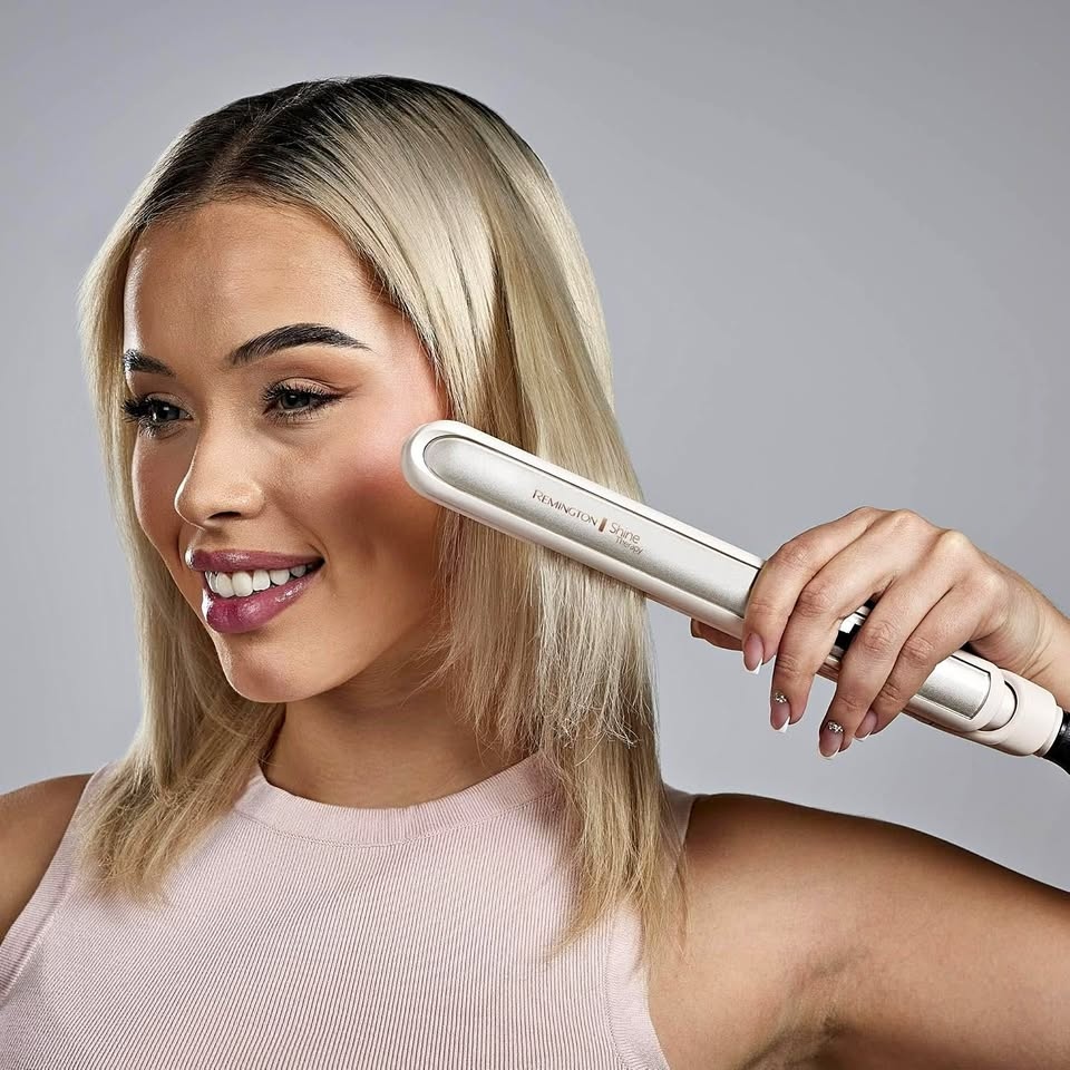REMINGTON Shine Therapy Flat Iron - 1" - White