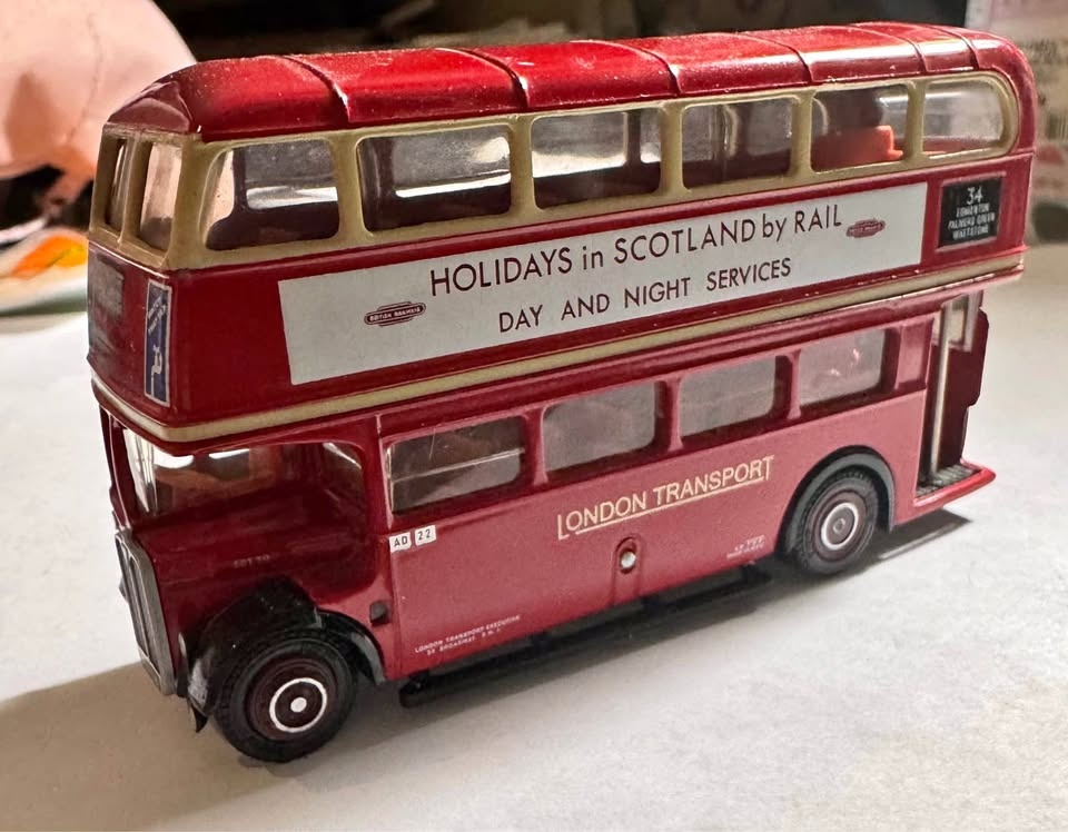 Vintage EFE London Double Decker Bus Diecast