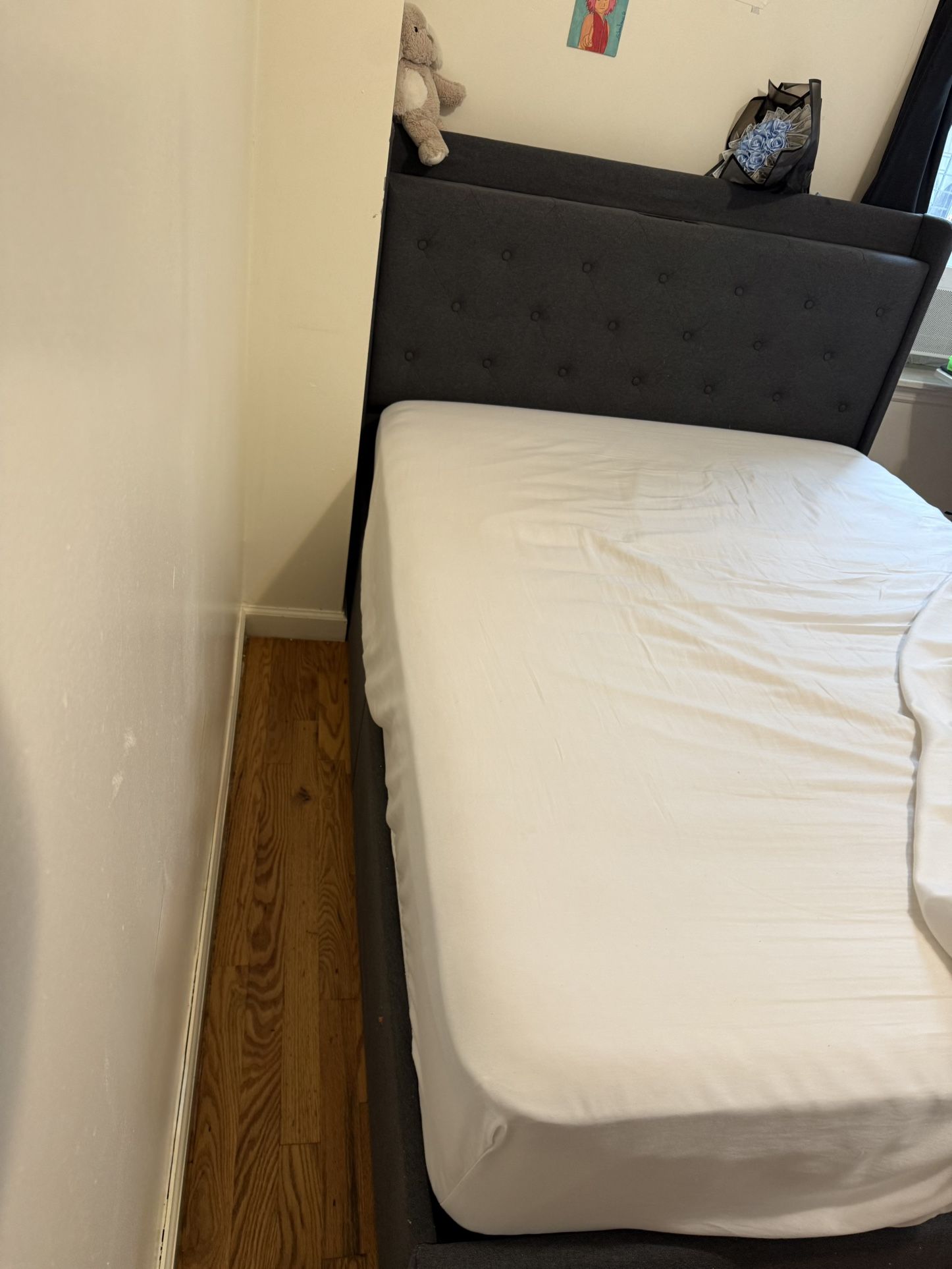 Full Bed With Plastic Cover and Frame - photo 3