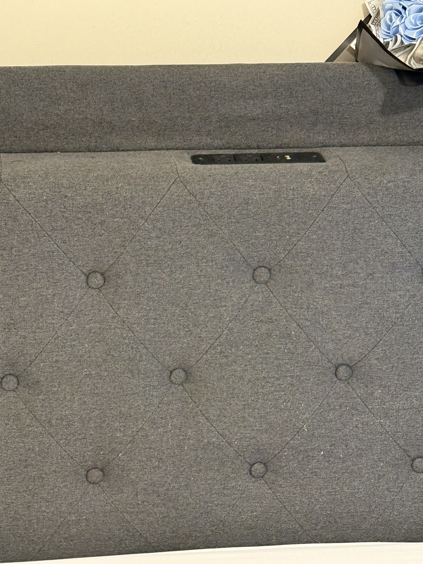 Full Bed With Plastic Cover and Frame - photo 5