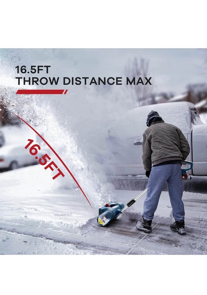 Enhulk Electric Snow Shovel, 20V 12-Inch Cordless Snow Blower - photo 3