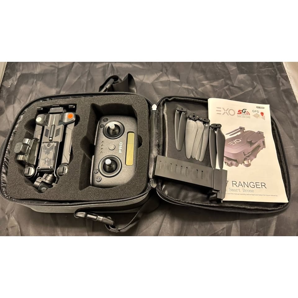 EXO X7 Ranger 4K GPS Drone w/ 2 Batteries PRO Controller Case