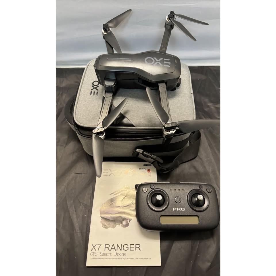 EXO X7 Ranger 4K GPS Drone w/ 2 Batteries PRO Controller Case - photo 4