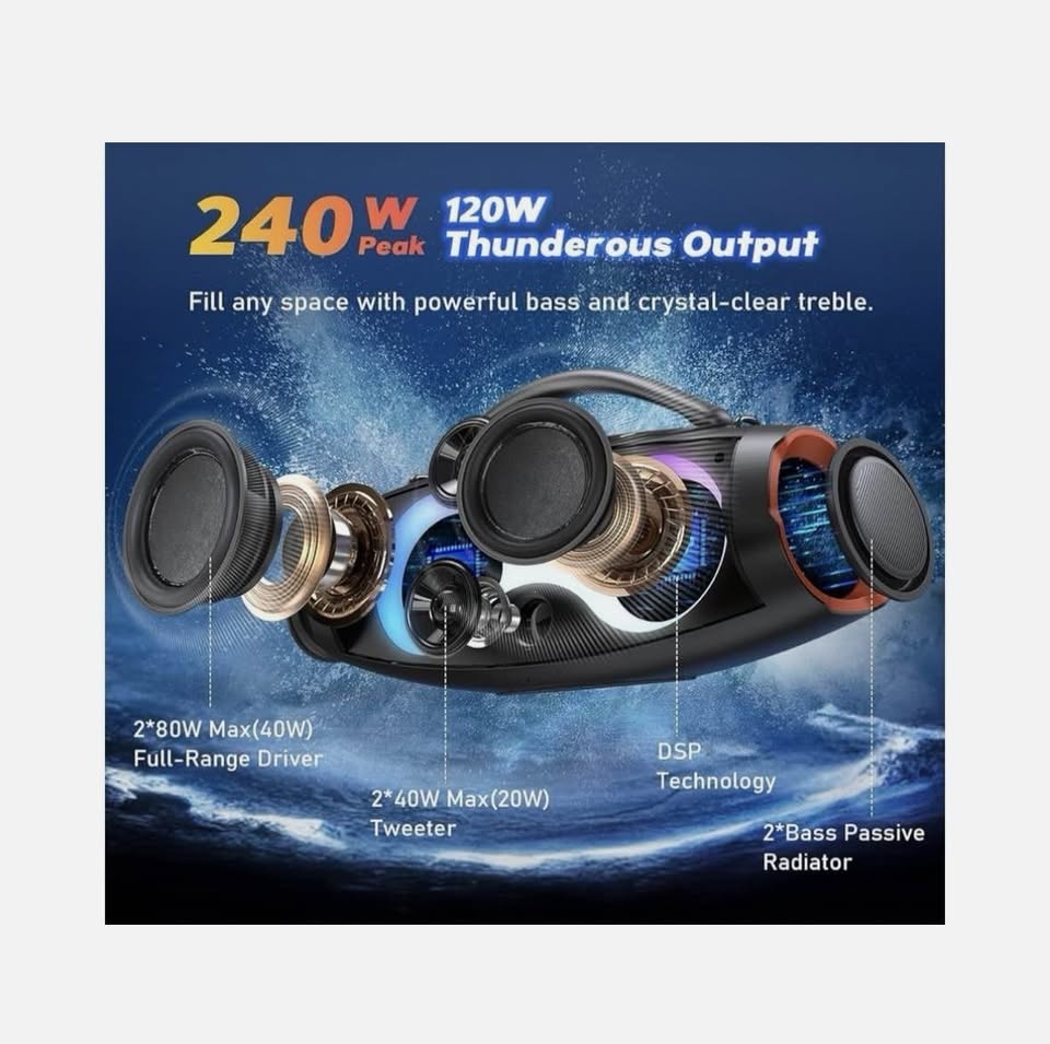 DOSS Extreme Boom Pro D200 240W Peak - Outdoor Speaker - photo 2