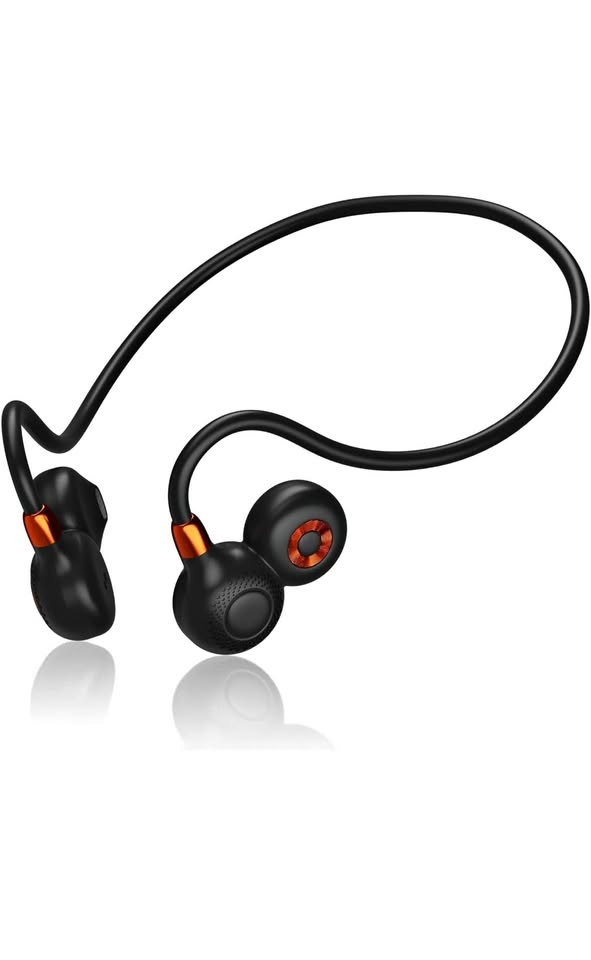 Ortizan Open Ear Headphones, Bluetooth 5.3, Black