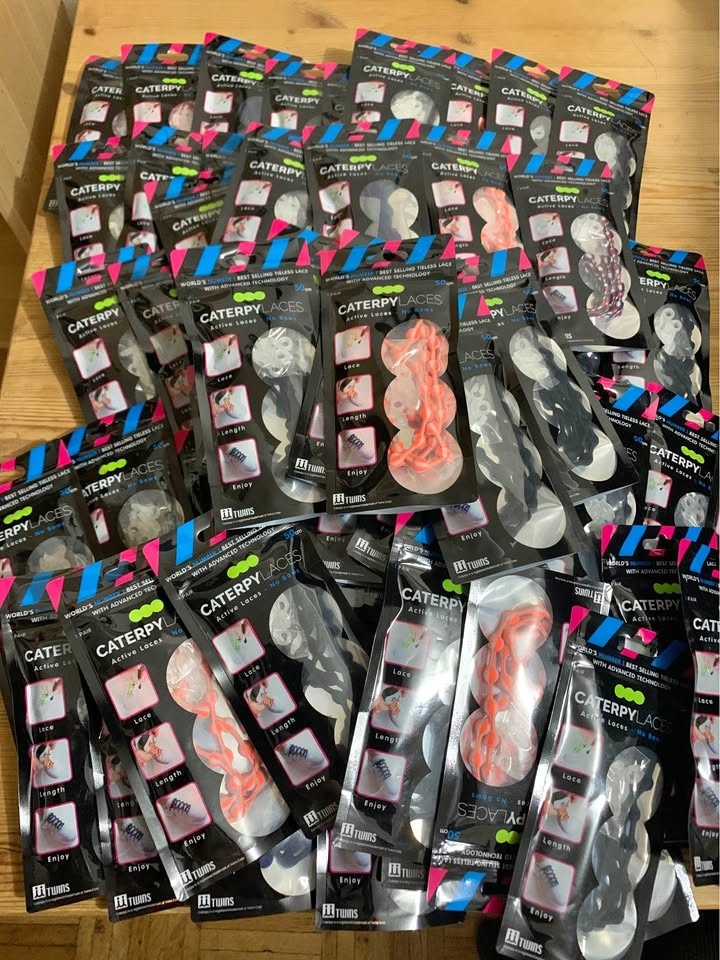 Genuine Caterpy No-Tie shoe Laces 50cm - Multi Colors 50pcs
