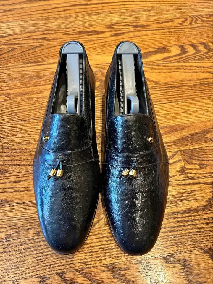 Pierre Cardin - Pure Leather - Men Vintage Formal Shoes (size 7) thumbnail