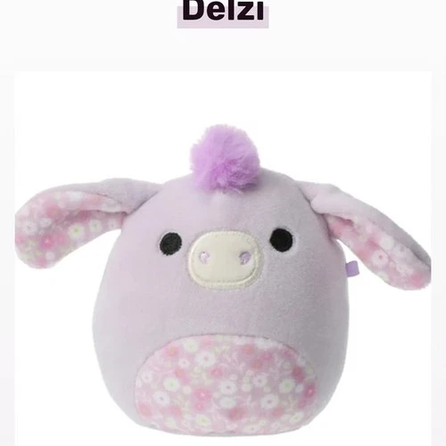 Squishmallows Delzi The Donkey Easter Lilac Plush
