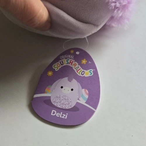 Squishmallows Delzi The Donkey Easter Lilac Plush - photo 3
