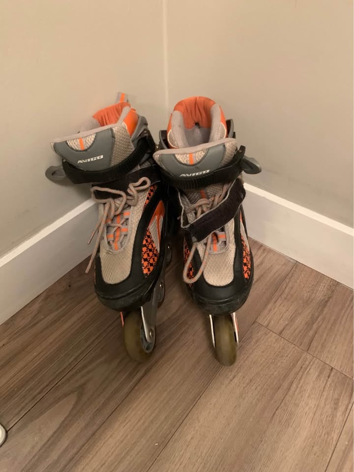 Free Kids Inline Roller Blades Size 5-8 in Perfect Condition! - photo 2