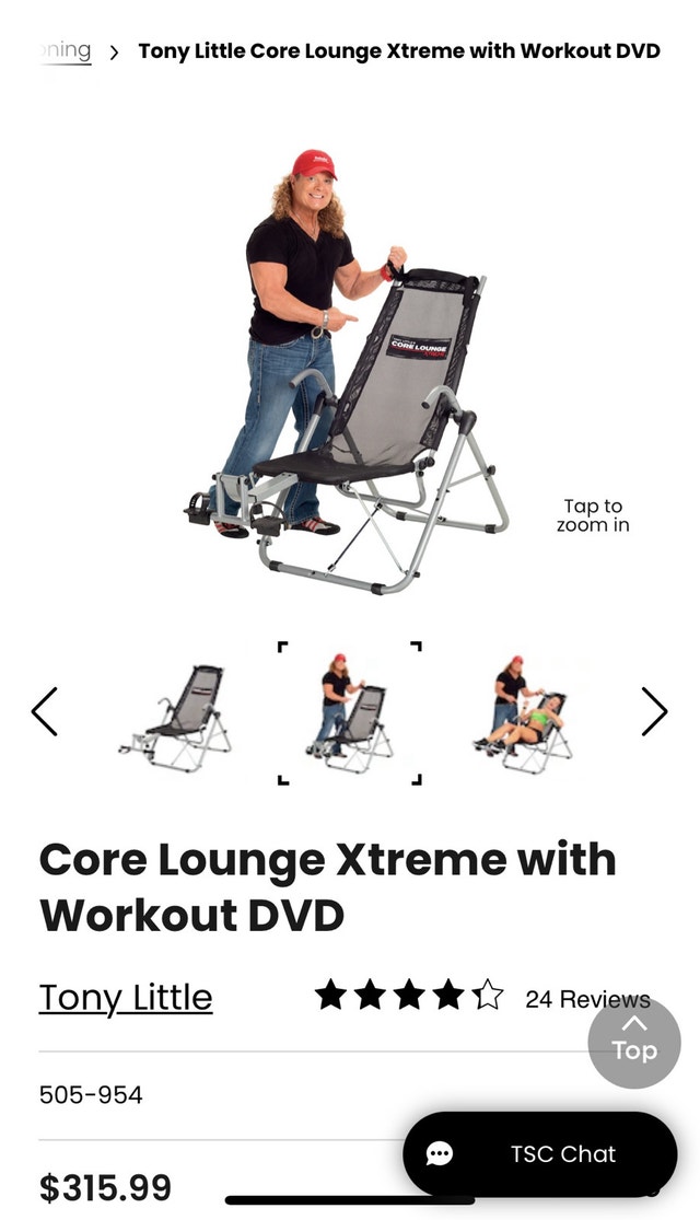 Brand New AB Lounge by Tony Little - exercise chair - photo 3