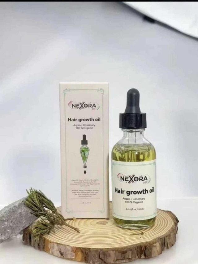 NEXORA Hair Growth Oil – Argan & Rosemary (100% Organic) - photo 3