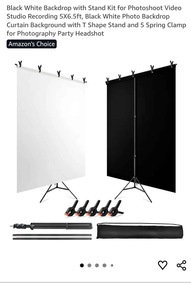 Photo backdrop with stand kit