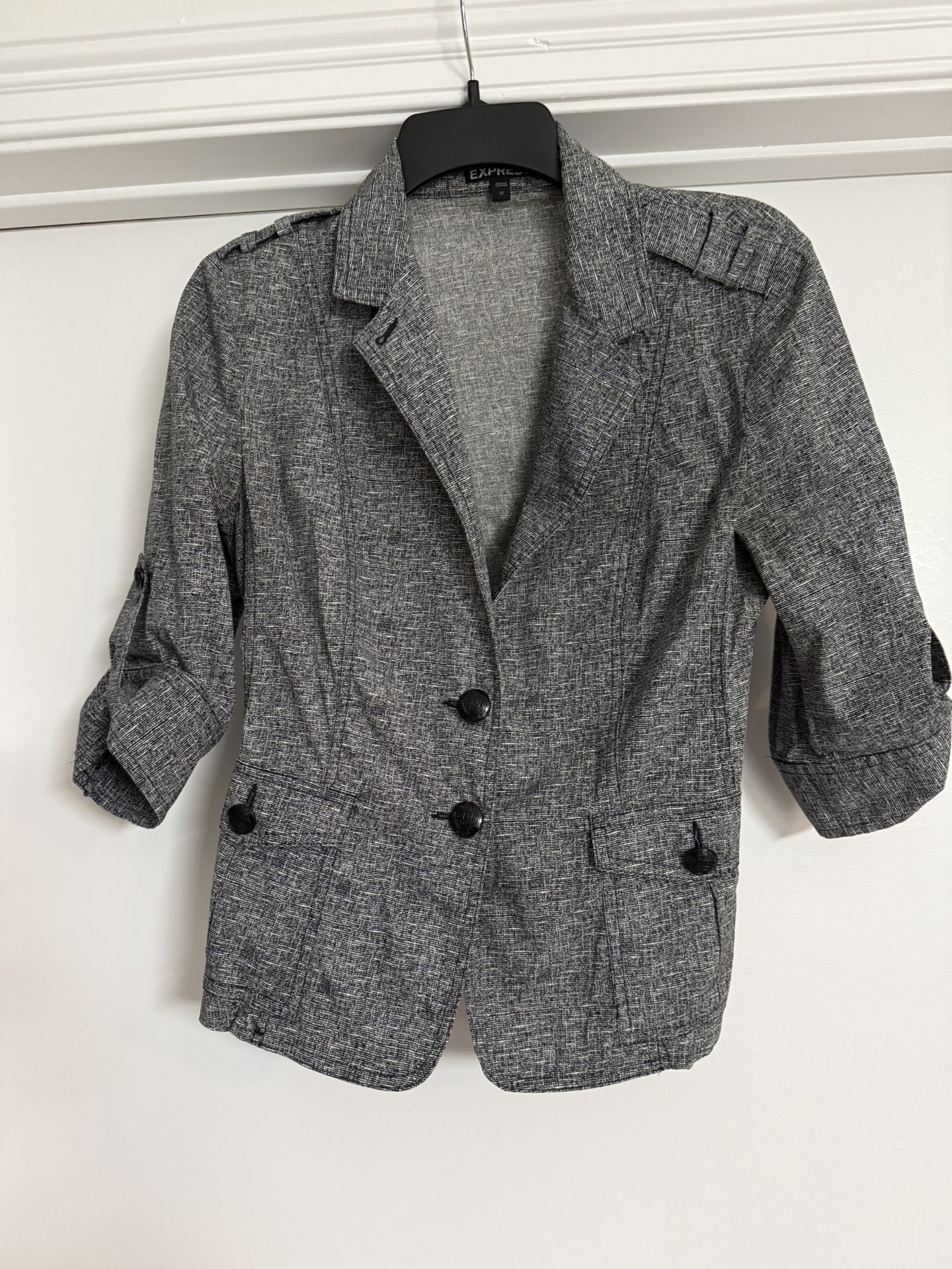 Express black/white blazer/suit jacket, size 10