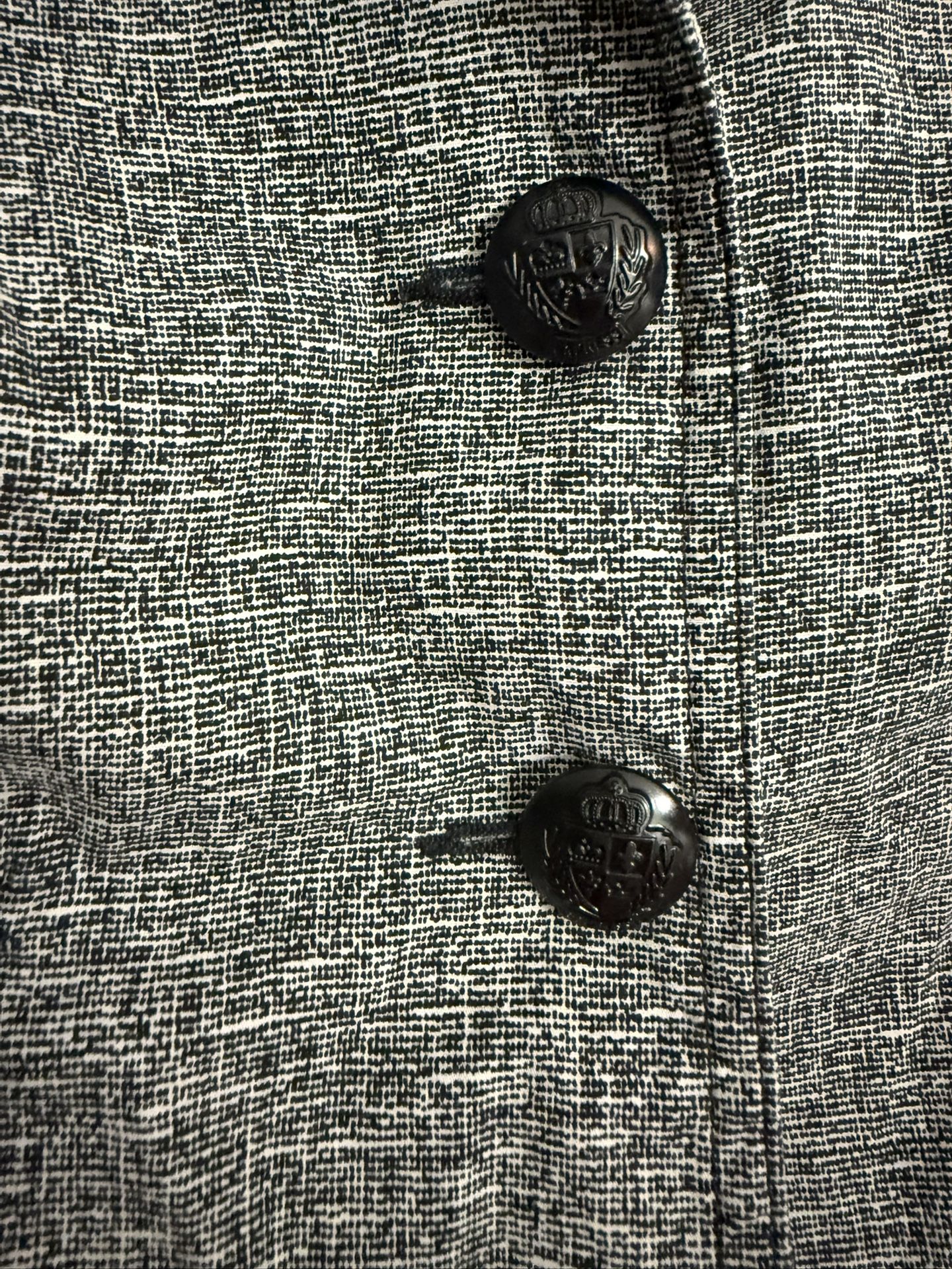 Express black/white blazer/suit jacket, size 10 - photo 5