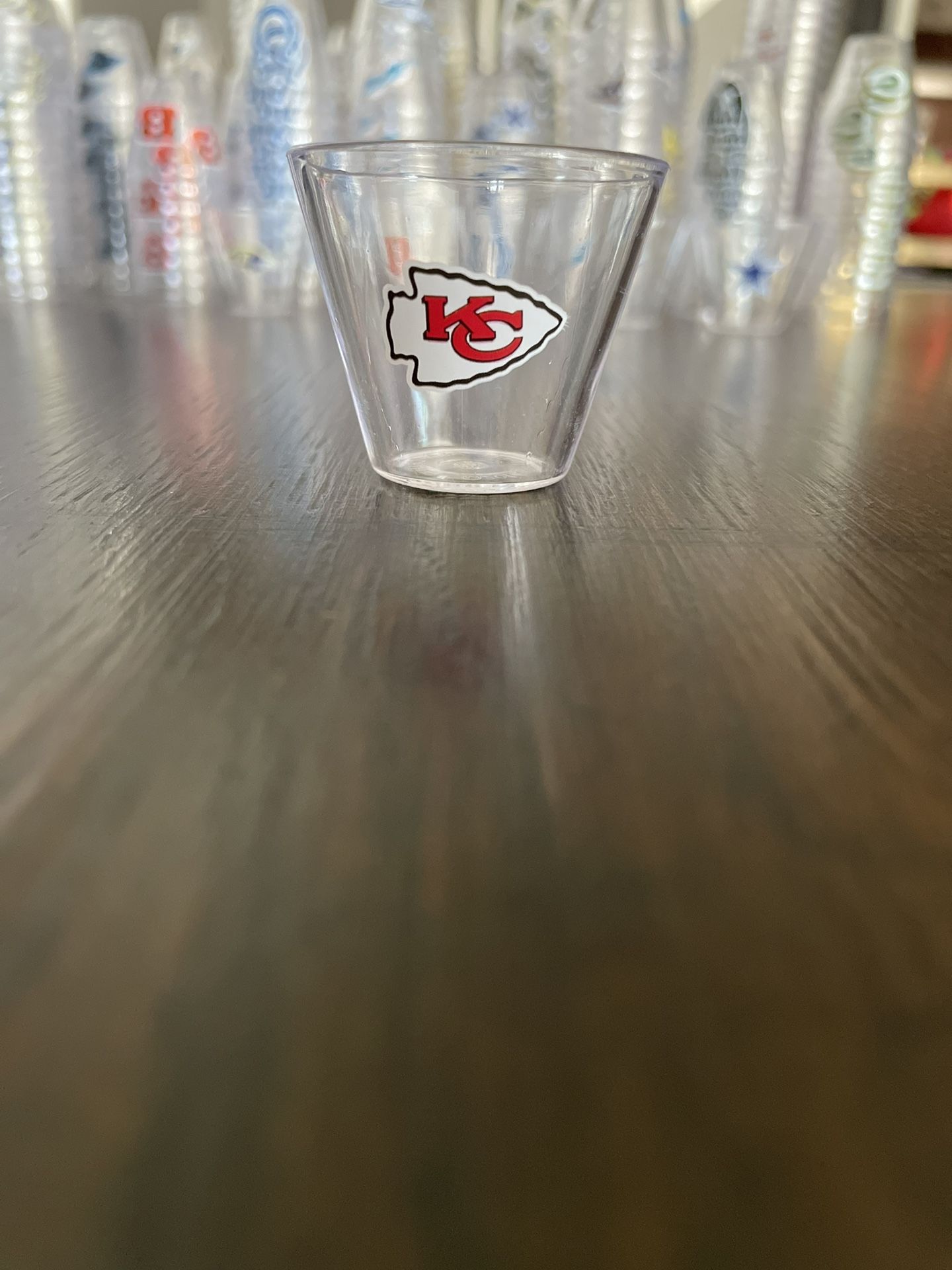 Full set of 32 NFL teams plastic shot glasses - photo 4