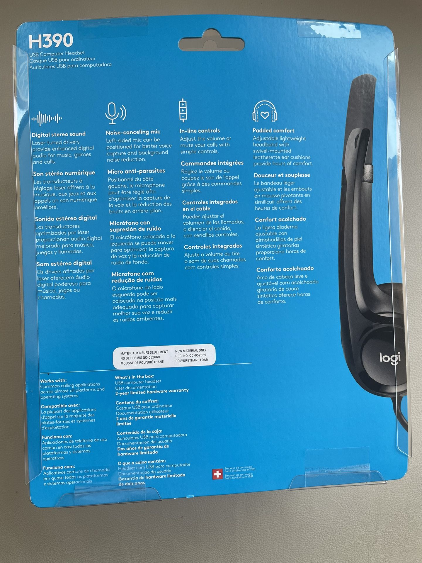 Logitech H390 Wired Headset for PC/Laptop - photo 2