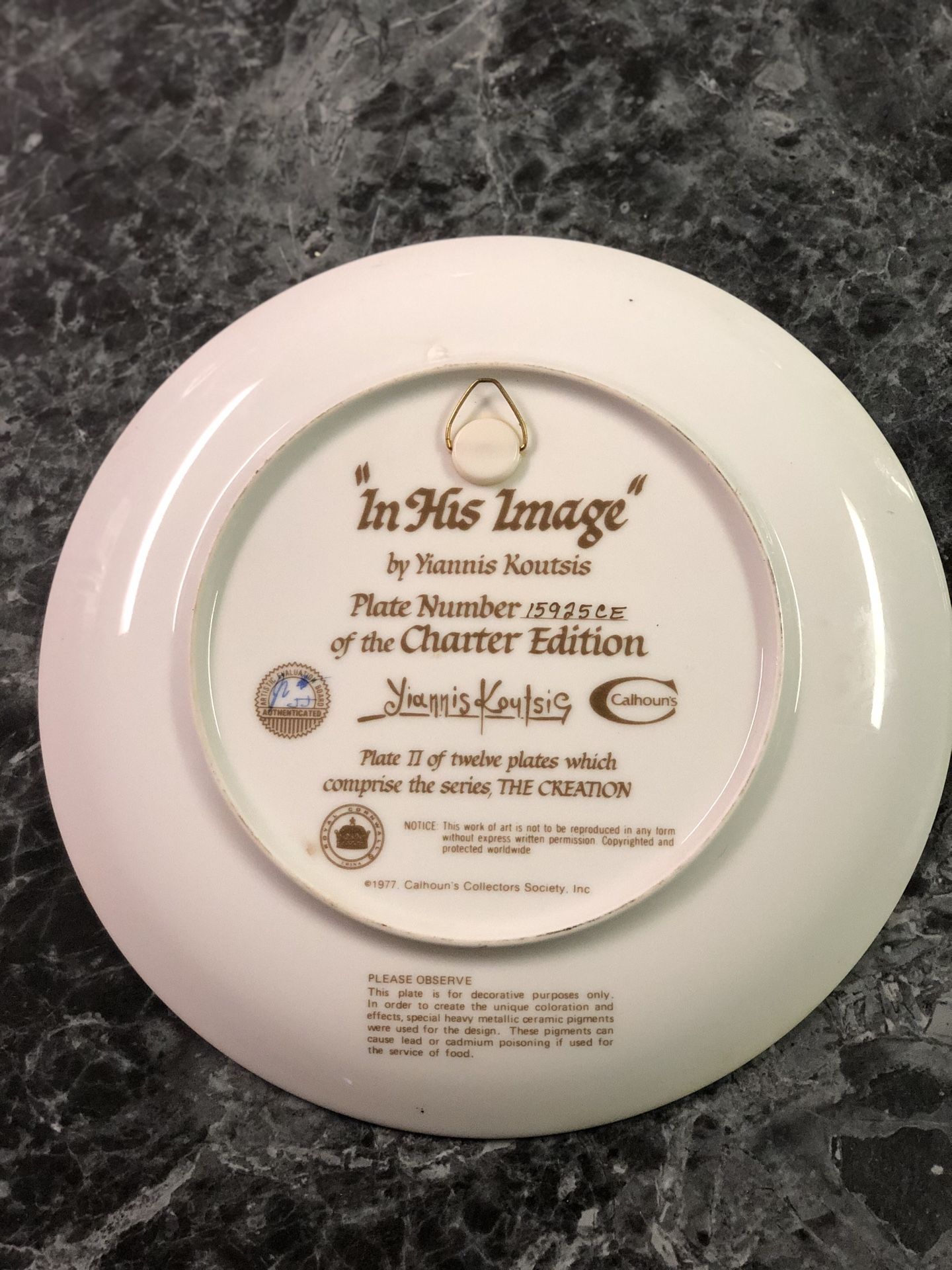 Yiannis Koutsis “The Creation” Collection of 10 plates - photo 5
