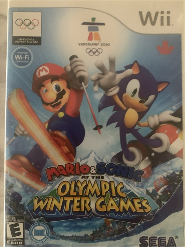 Nintendo Wii Mario and sonic in the Olympic winter games