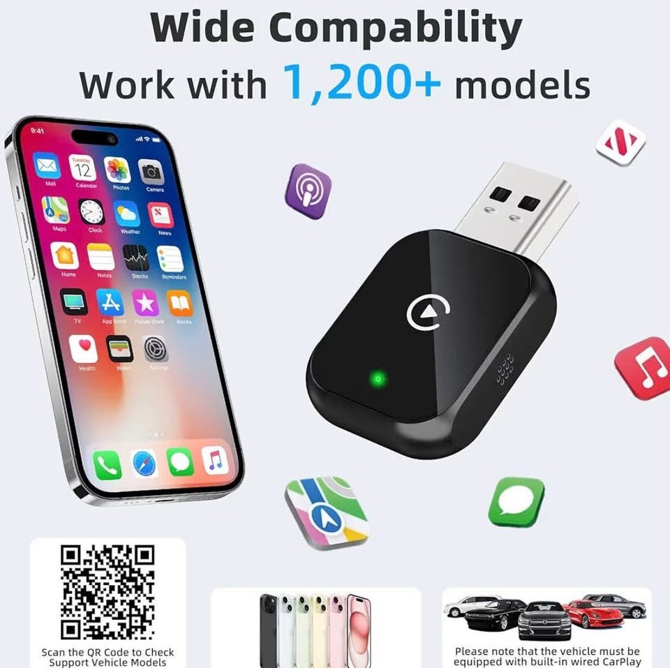 Mini Wireless Carplay Adapter for iPhone - photo 3