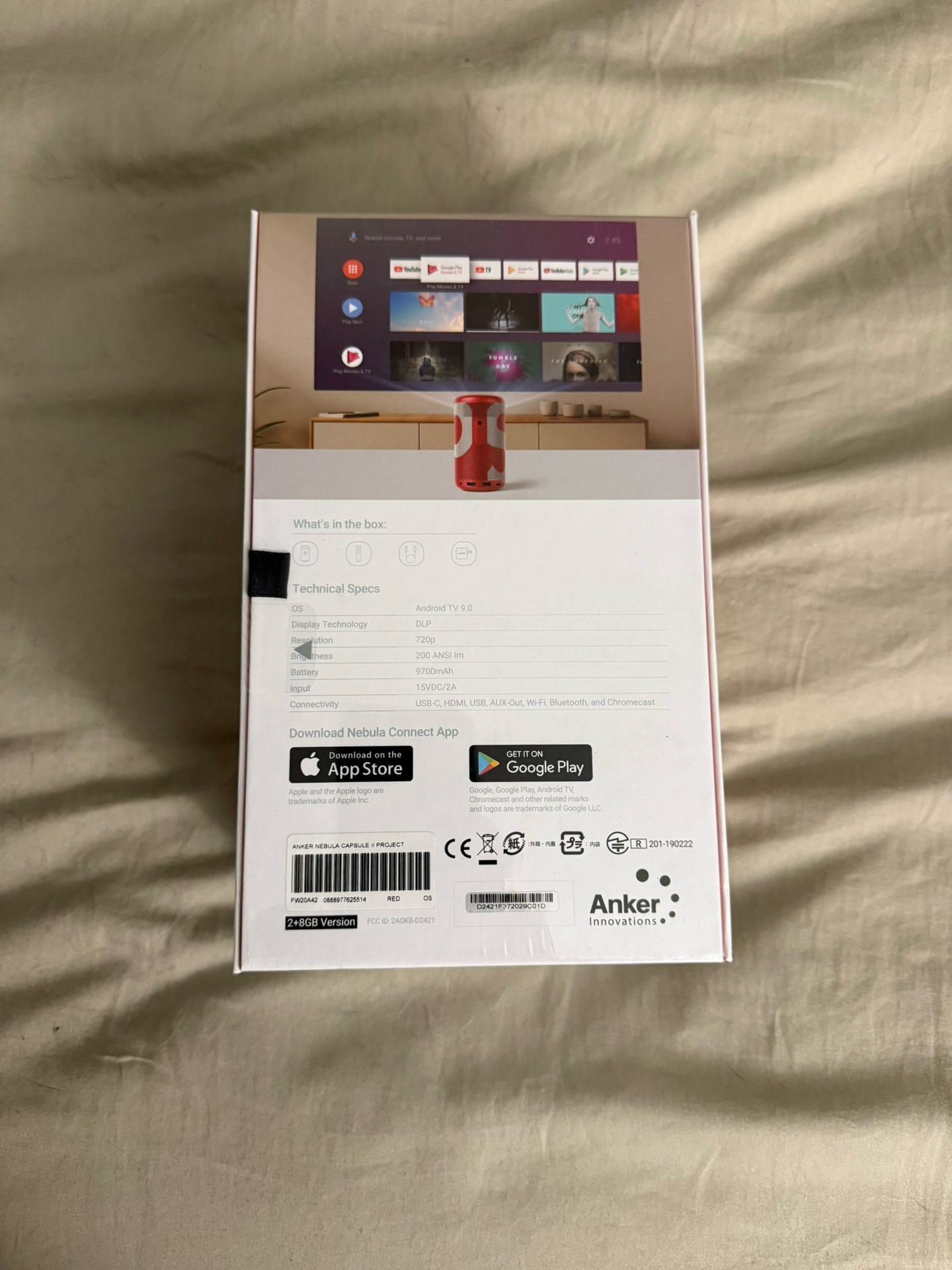 Sealed - Anker Nebula Capsule II Projector D2421 Supreme Edition - photo 2