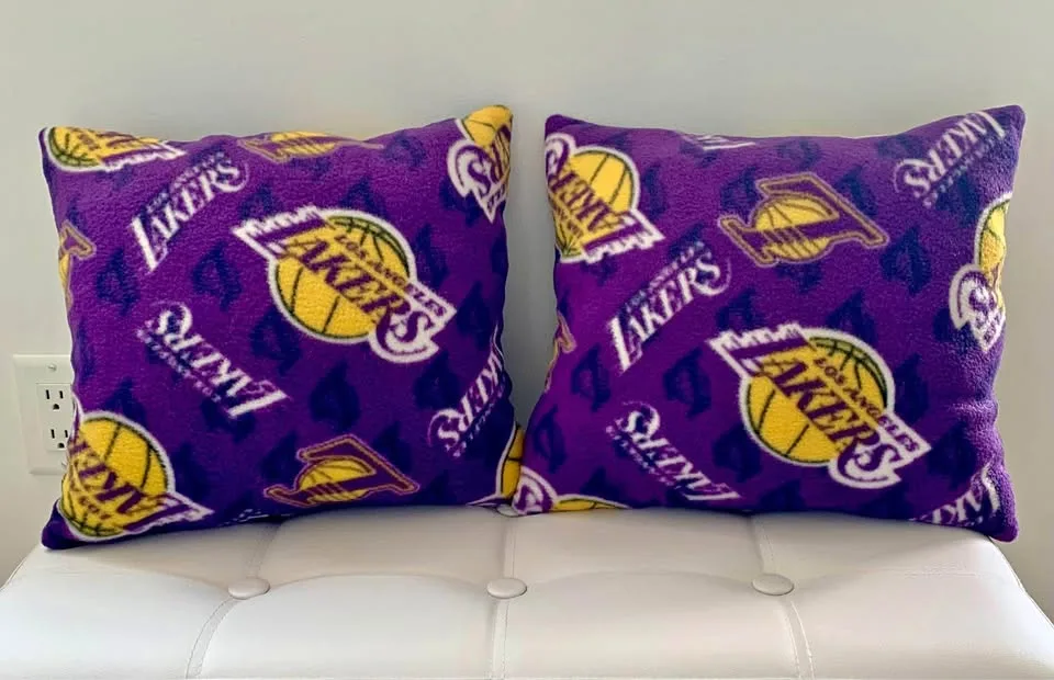 NBA LA Lakers Throw Pillows - Handcrafted thumbnail