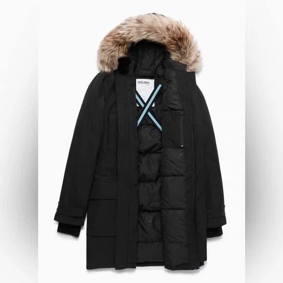 Aritzia TNA Bancroft Vegan Parka - Size Small | Black - photo 2