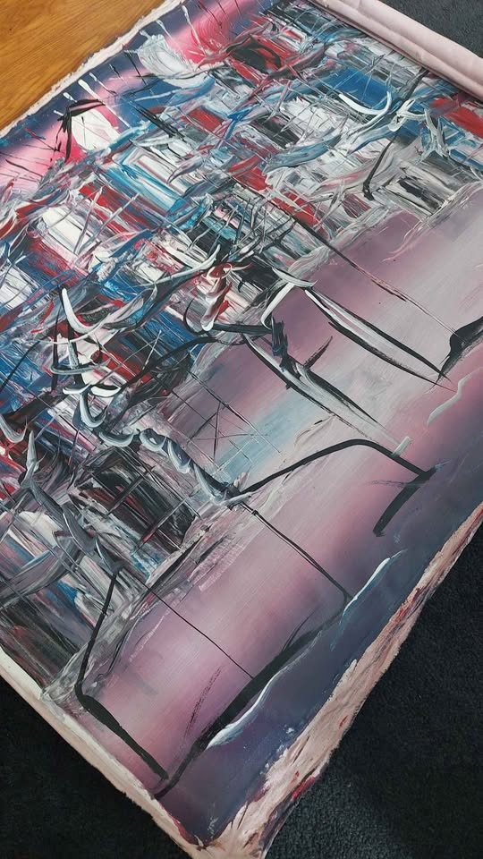 Hand painted abstract art - photo 2