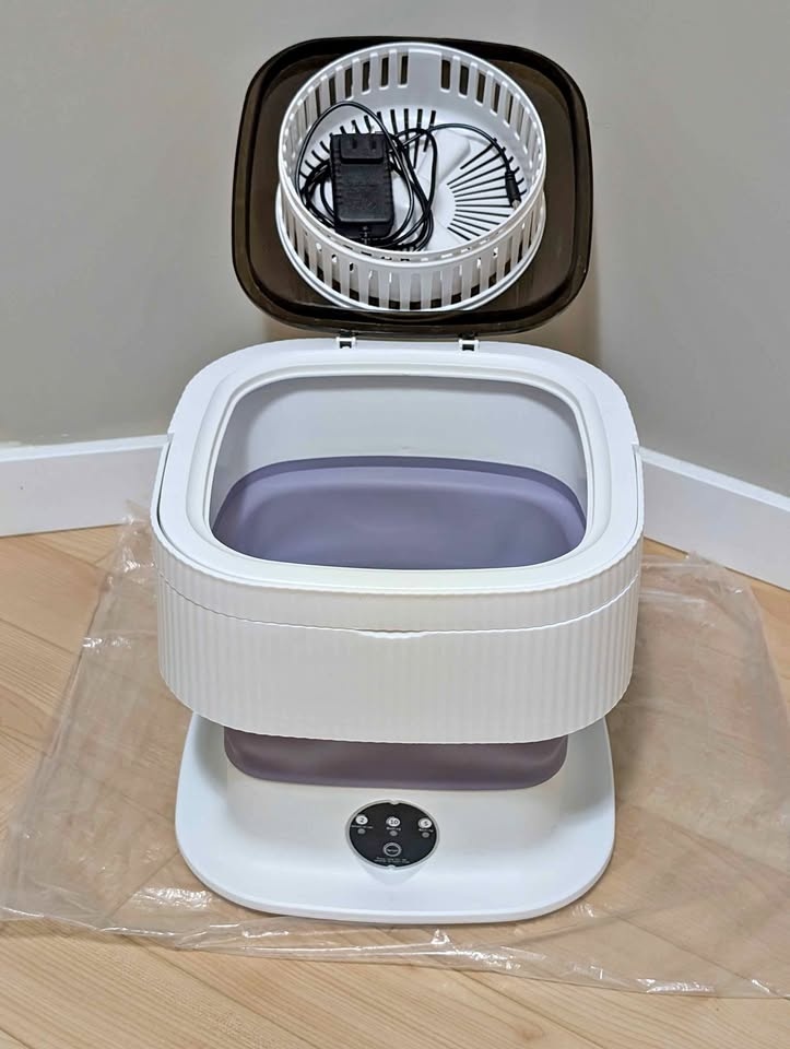 18L Portable Foldable Washing Machine with Spinner