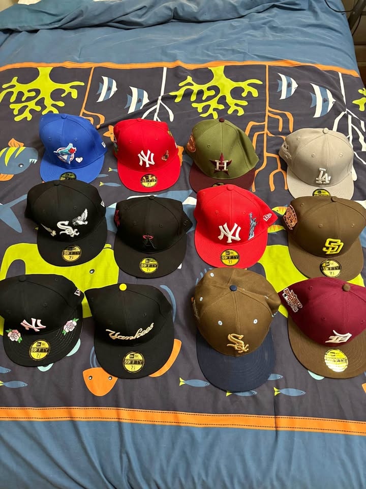 Fitted hats (prices in description)