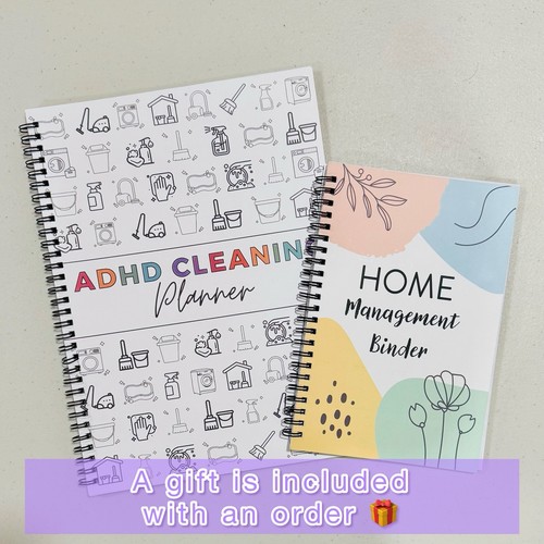 ADHD Cleaning Planner + Home Management Binder Set