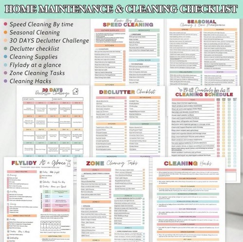 ADHD Cleaning Planner + Home Management Binder Set - photo 5