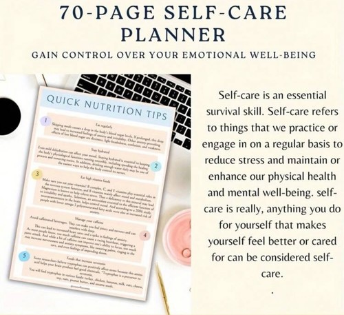 Set of 2 Planners – Cleaning Checklist & Self-Care Planner - photo 3