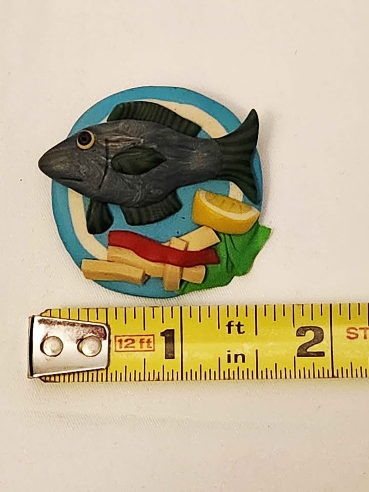 Fish & Chips Novelty Pin - photo 2