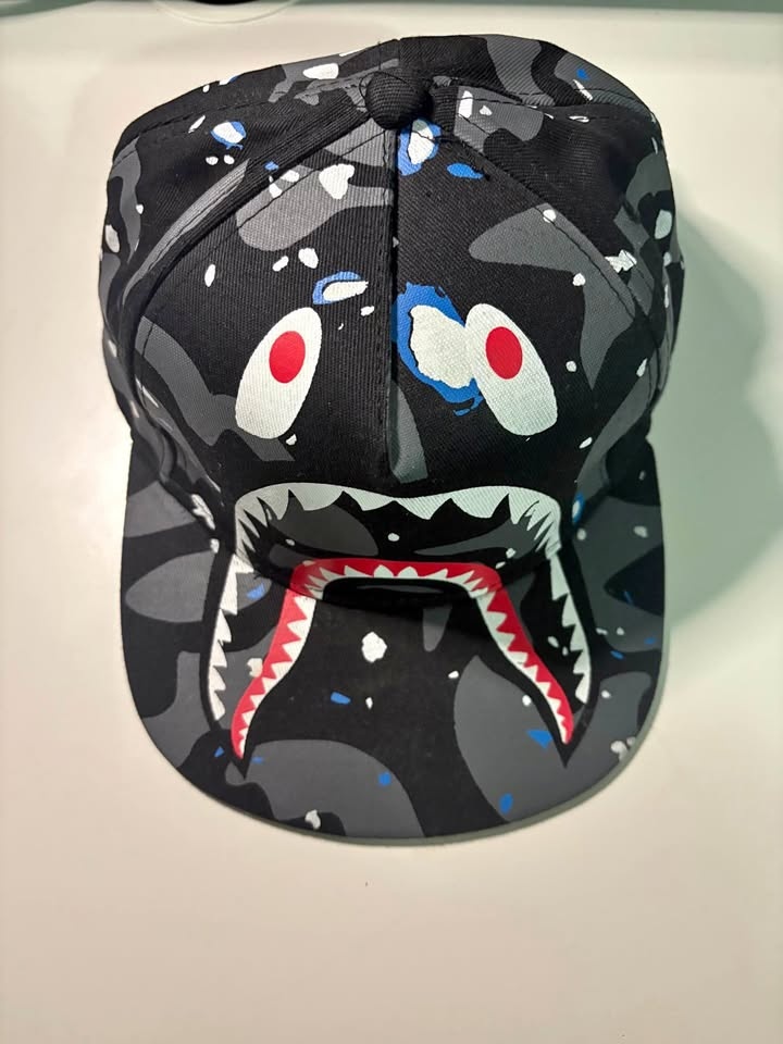 BAPE Space Camo Shark Snapback