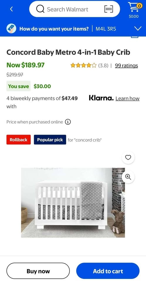 Concord Baby 4-in-1 Crib with or without mattress - photo 4